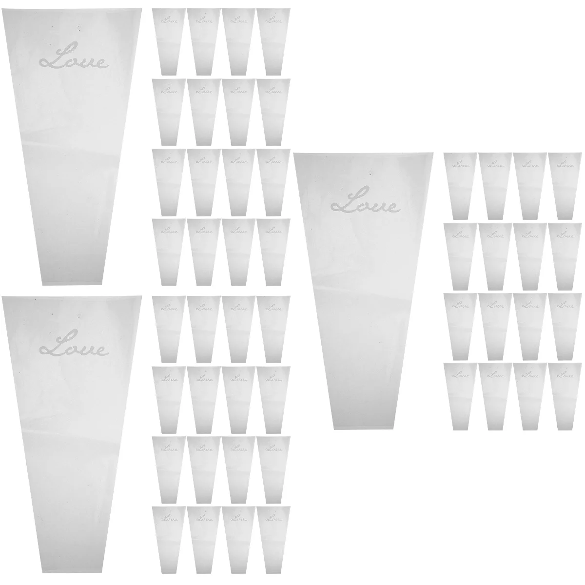 

150 pcs Professional Wrapping Bags Rose Bouquet Bags Floral Bouquet Packing Bags
