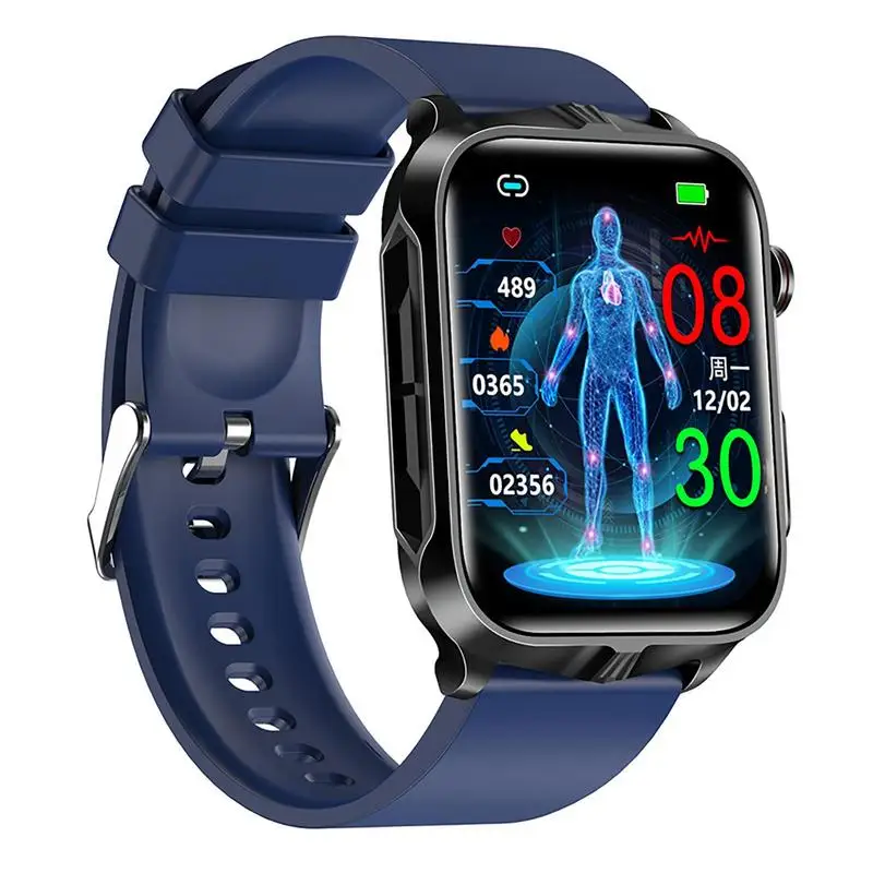

Мониторинг глюкозы часы Полный сенсорный экран фитнес часы с ЭКГ несколько спортивных режимов мониторинг глюкозы в крови для пешего туризма