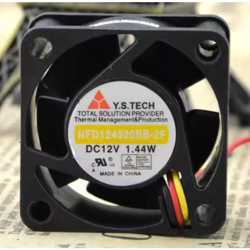 Оригинальный вентилятор охлаждения процессора для Y. S.TECH NFD124020BB-2F 4020 12 в 1,44 Вт 4 см охлаждающий вентилятор 40*40*20 мм