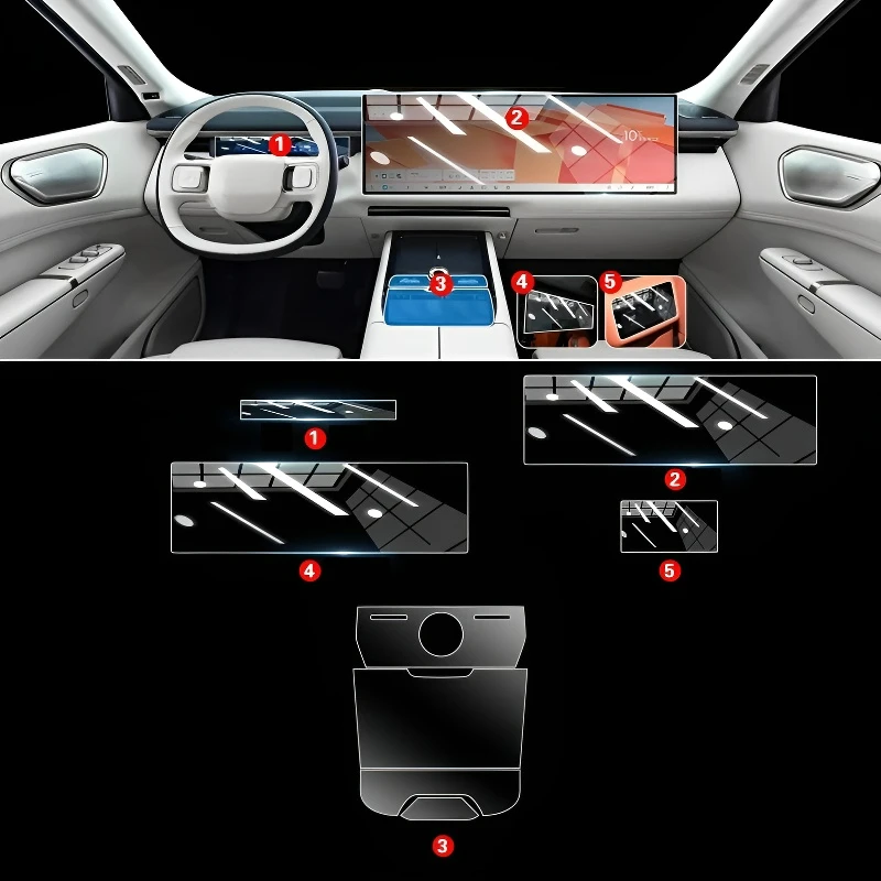 

Для моделей Lynk & Co 900 2025, приборная панель, мультимедийная GPS-консоль, навигация, прозрачная защитная пленка от царапи...