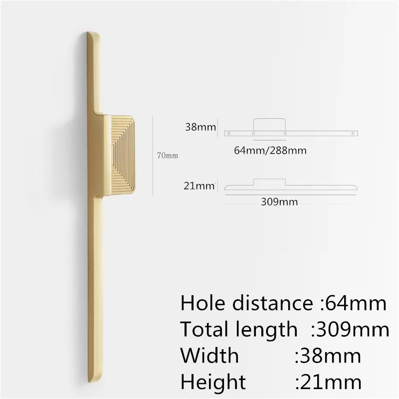

Медные матовые дверные ручки из цинкового сплава KK & FING