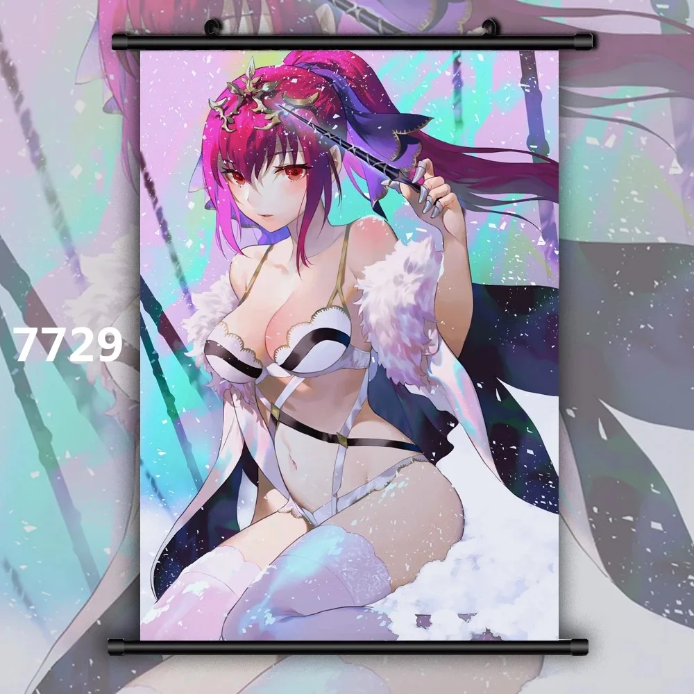 Fate Grand Order Assassin Scathach Skadi аниме постер современный стиль холст принт без рамы
