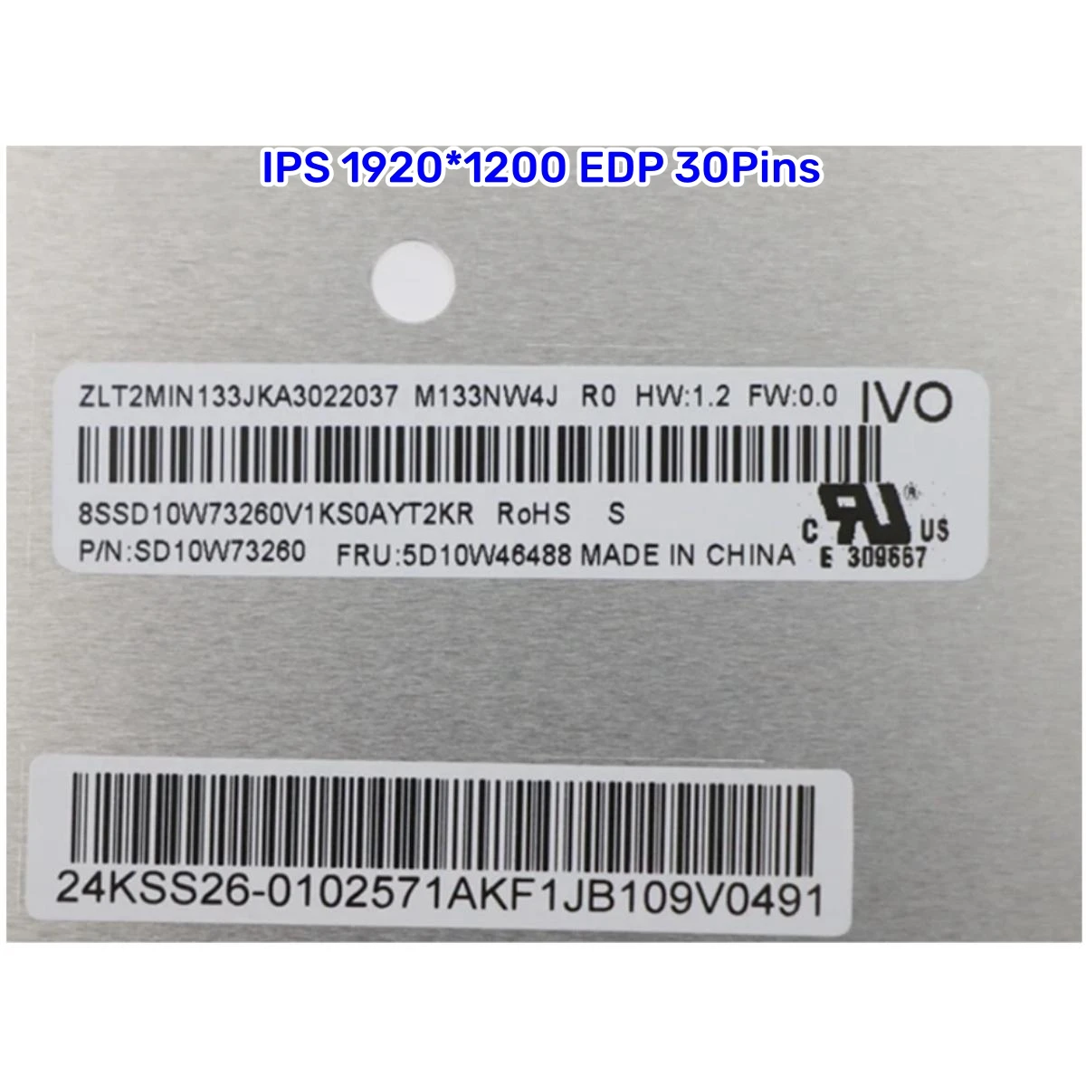 5D10W46488 5D11B38526 для ноутбука Lenovo ThinkBook 13s-ITL-20V90003GE13s-itl ЖК-экран M133NW4J R0 B133UAN01.0