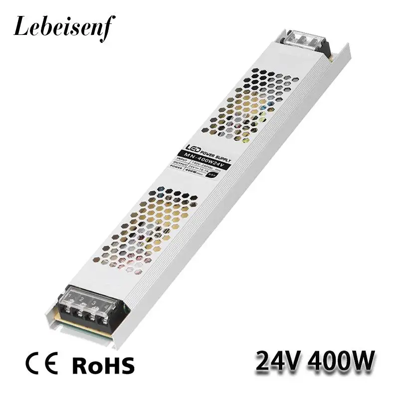 Ультратонкий импульсный источник питания постоянного тока 24 В 400 Вт 190 а 240-в