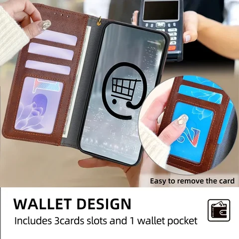 Чехол-кошелек из искусственной кожи для Samsung Galaxy A01 A02S A03 A03S A04 A04E A04S A05 A05S A5 A6 2017 2018 Plus Core Flip Cover Сумки