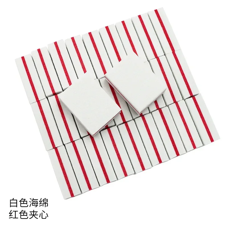 50 шт. профессиональный мини-буфер для дизайна ногтей 100/180 наждачная бумага