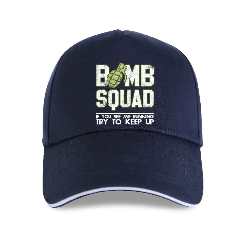 

new cap hat Bomb Squad If You See Me Running Try To Keep Up 2021 Men'S Baseball Cap Personalized Custom Print