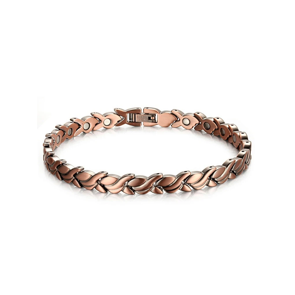 

Bracelet Copper Link Bangle Special Vintage Chain Wristband Color Cool Jewelry Charm Pretty Women Jewelry Bangles