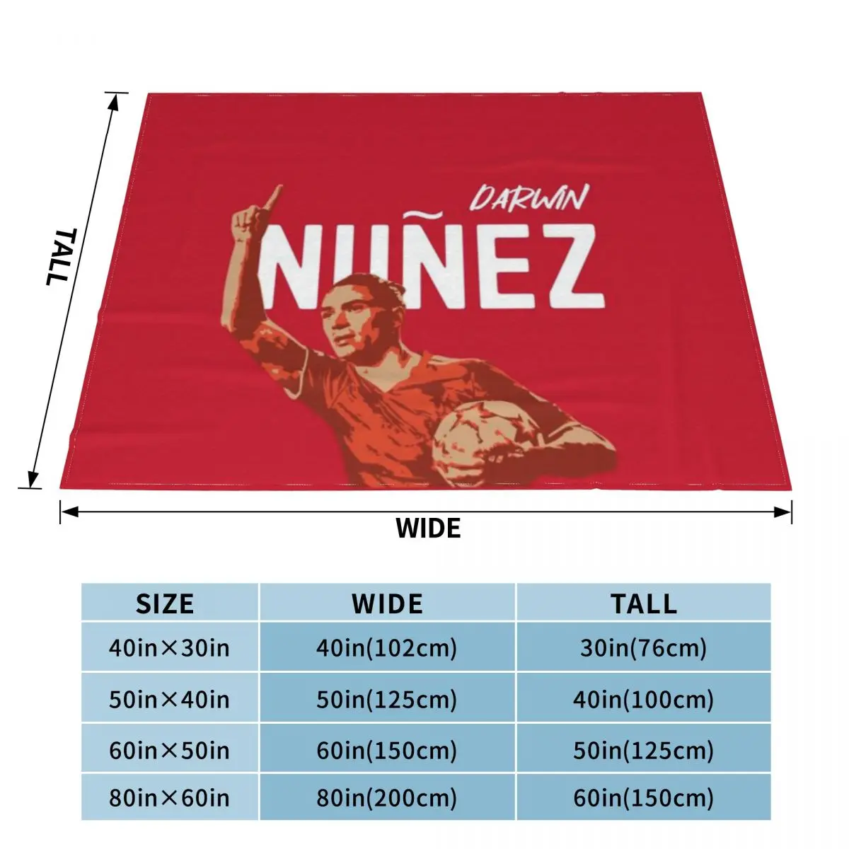 Ультрамягкое Флисовое одеяло Darwin Nunez