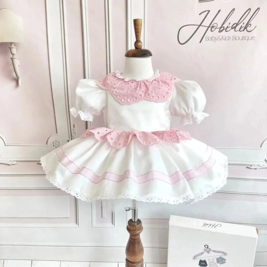 

Женское летнее белое винтажное платье принцессы в стиле "Лолита" с именем под заказ