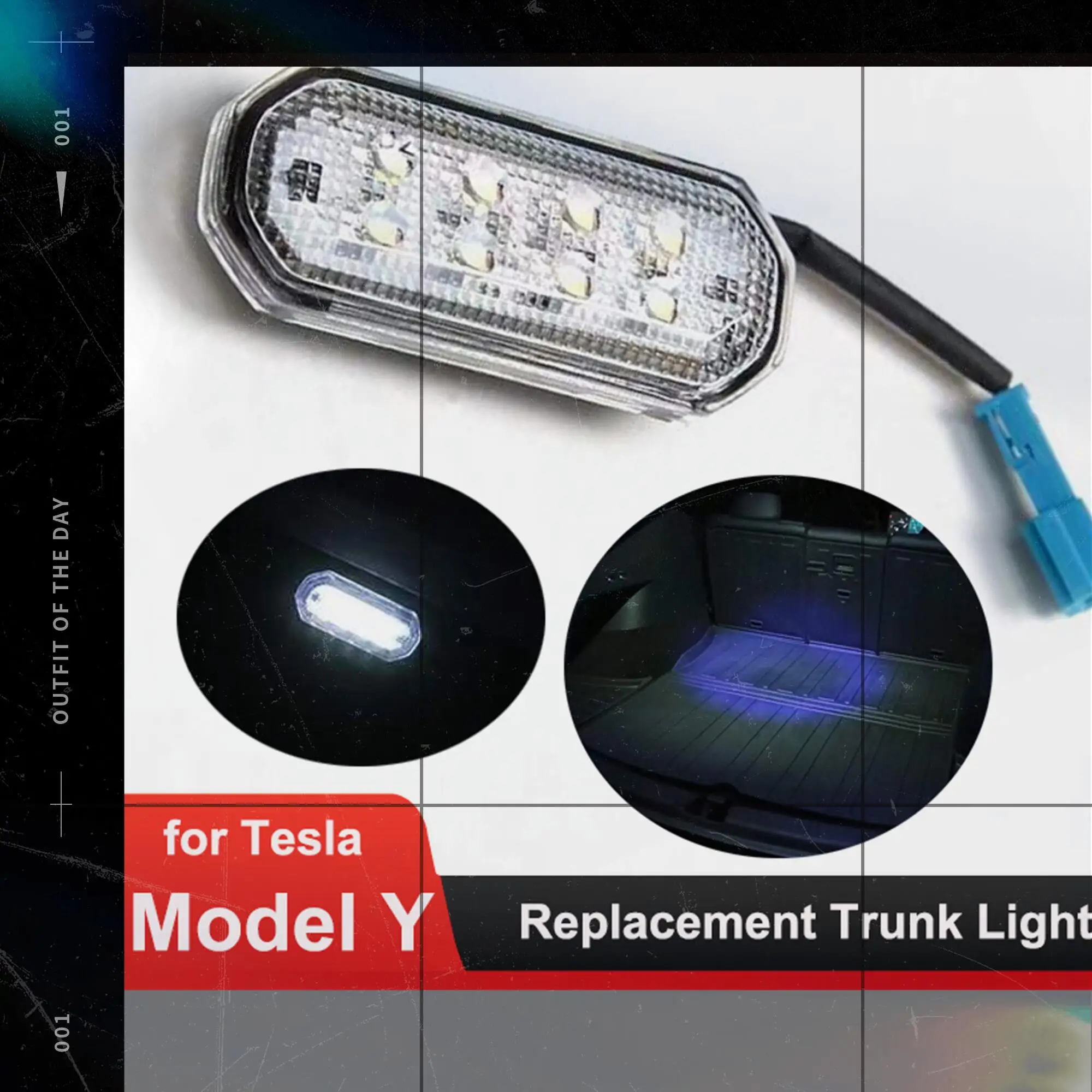 

MODELY 2021 Replacement LED Trunk For Tesla Model Y 2022 8LED Beads Ultra-Bright Easy-Plug Lighting Car Upgrade Light Bulbs Kit