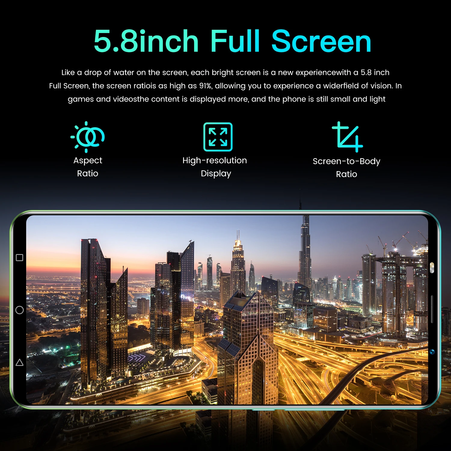 Смартфон NOTE80 6 ГБ ОЗУ 128 Гб ПЗУ разблокированный телефон с двумя Sim-картами дешевый