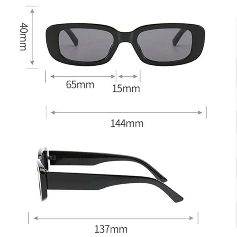 Солнцезащитные очки Квадратные для мужчин и женщин UV-400 небольшие брендовые