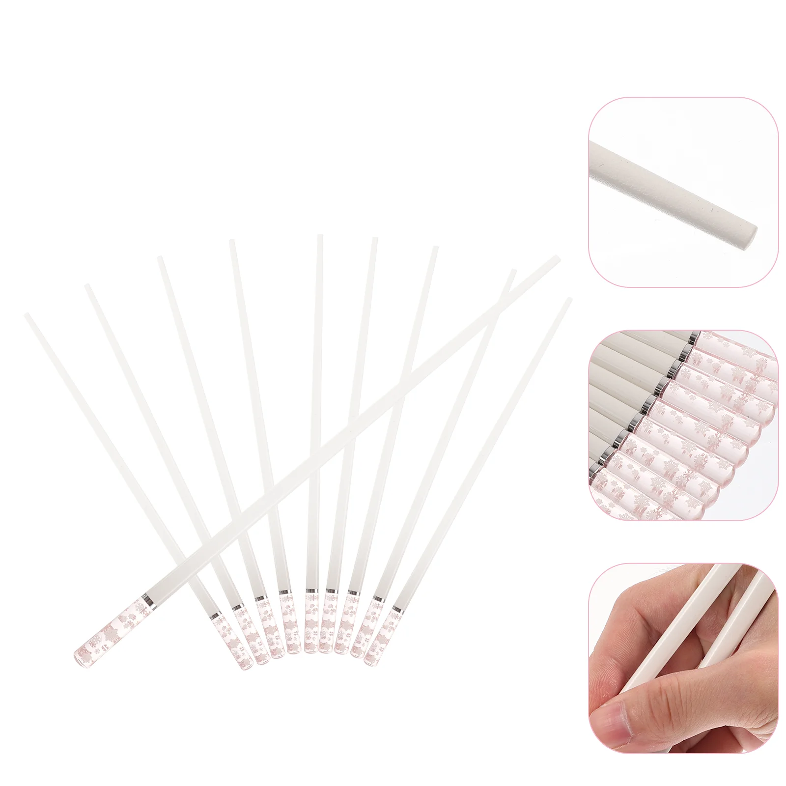 

Chopsticksjapanese Chinese Chop Sticks Kitchen Style Metal Reusable Practice Decorative Public Frying Chopstick Wooden Kids