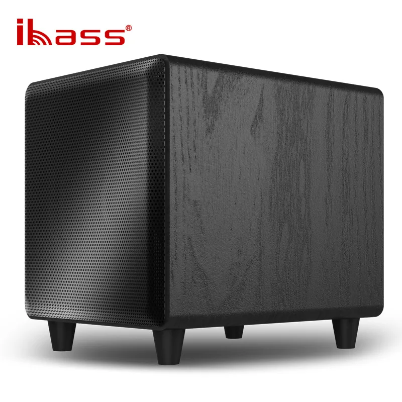 

Ibass 10 inch 300W passive subwoofer deep bass enhanced fiber optic coaxial universal host connected to active speaker wireless