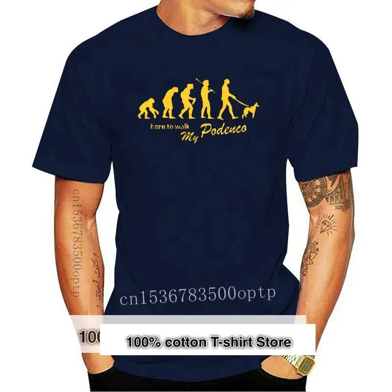 

Evolution Podenco Born To Walk T Shirt Men Funny Top Tee 100% Cotton Tshirt Streetwear Novelty T-Shirts Men