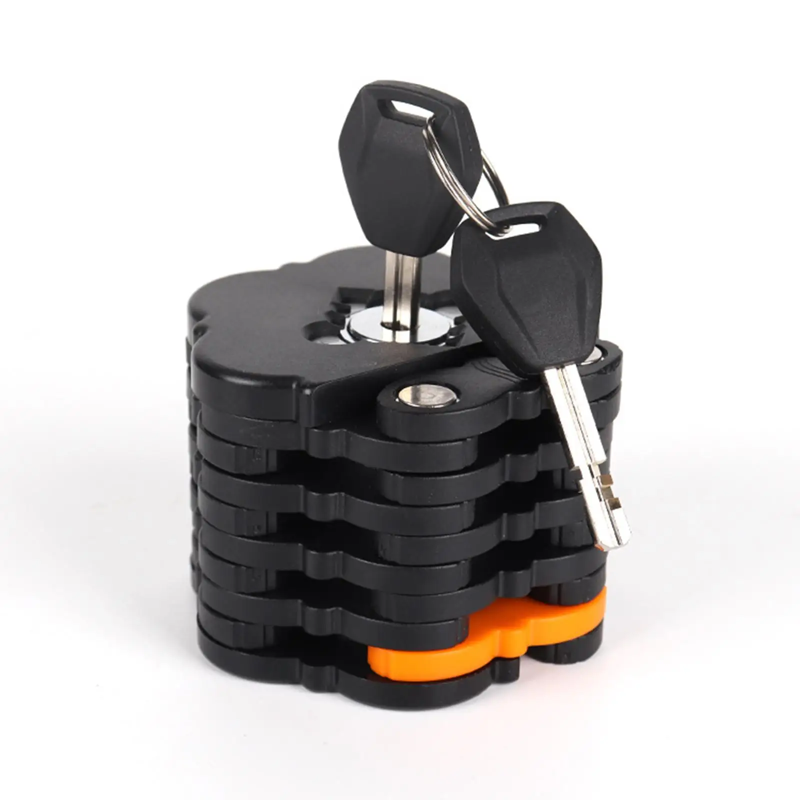 

Складной велосипедный замок, аксессуар, прочные запасные части для тяжелых условий эксплуатации с ключом из легированной стали