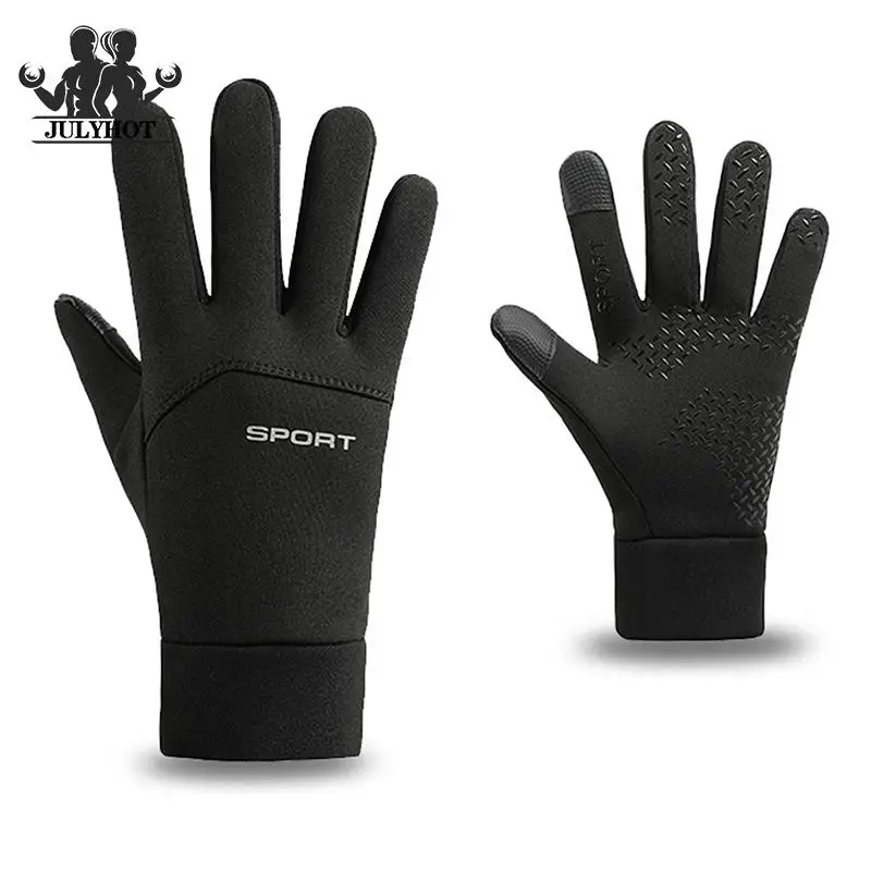 

Зимние теплые перчатки для кемпинга водонепроницаемые Нескользящие велосипедные перчатки для работы с сенсорным экраном спортивные защит...
