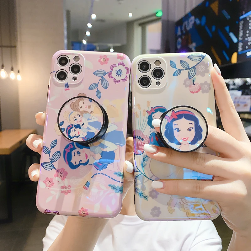 

Disney Princess Alice Snow White Phone Case for iPhone 11 12 13 mini pro XS MAX 8 7 Plus X XR Cover