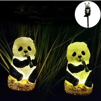 solar led light outdoor solar garden lighting waterproof panda owl stake lawn light night lights owl shape solar lawn lamp