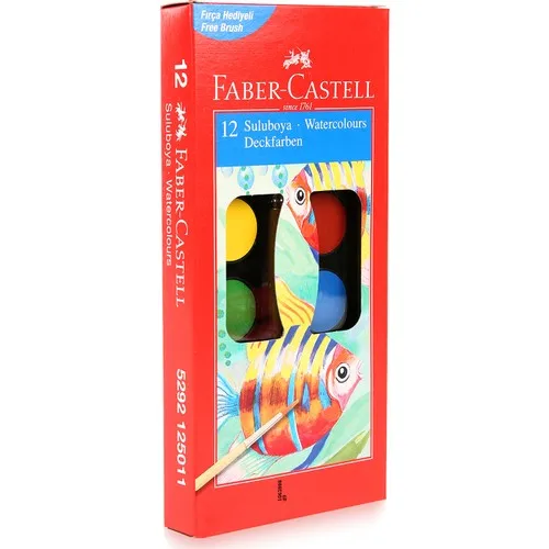 

Faber-Castell Watercolor 12 Color Small Size children's school supplies multicolour stationery products portable student product