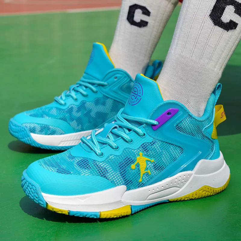 Summer Soft Mesh Breathable Basketball Shoes Boy Girl Anti-collision Kids Basketball Sports Shoes Non-slip Children's Sneakers