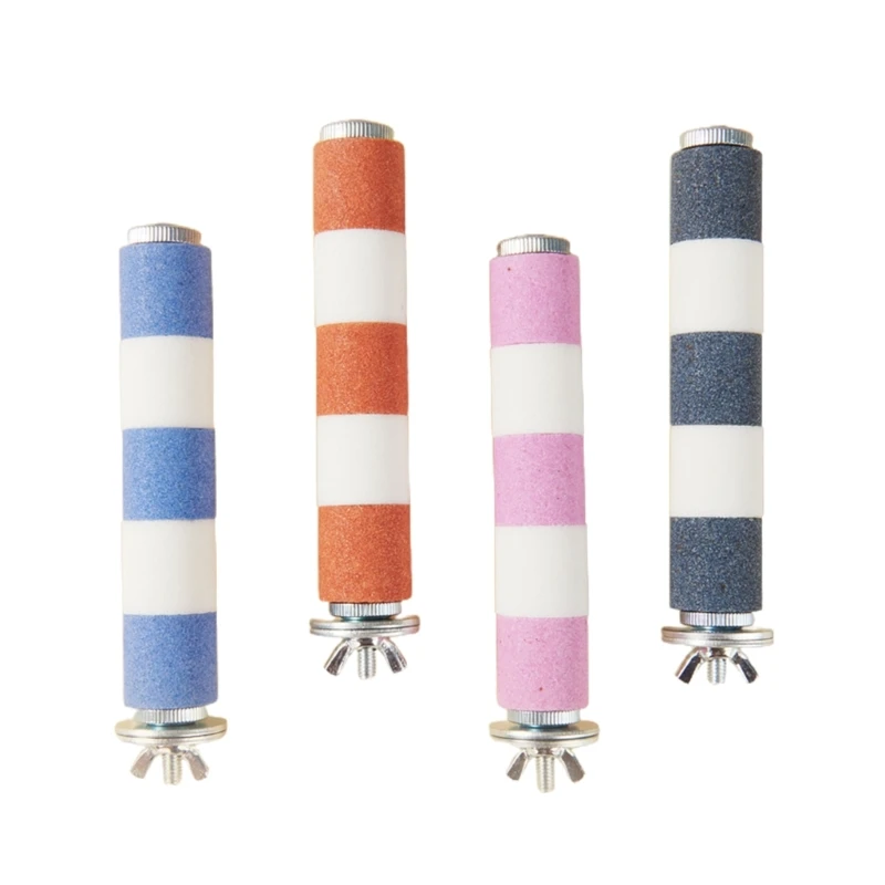 

Bird Toy Perch Parrot Ceramics Grinding Stand for Cage Snuggle Toy for Small Birds Parrots Easy to Install