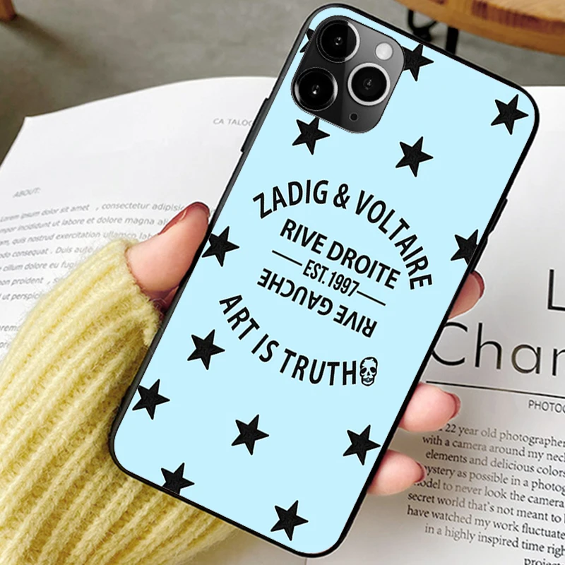 luxury brand coque phone case for iphone 12 plus 6 7plus 8 8plus x xs 11 13 pro max xr se phone cover new design zadig voltaire free global shipping