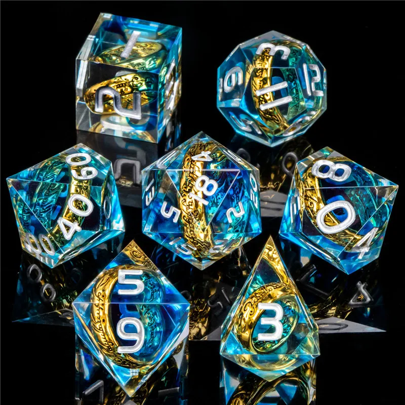 Набор костей KERWELLSI из смолы D &amp DND кости для ролевых игр Polyhedral Dungeon и Dragon 7