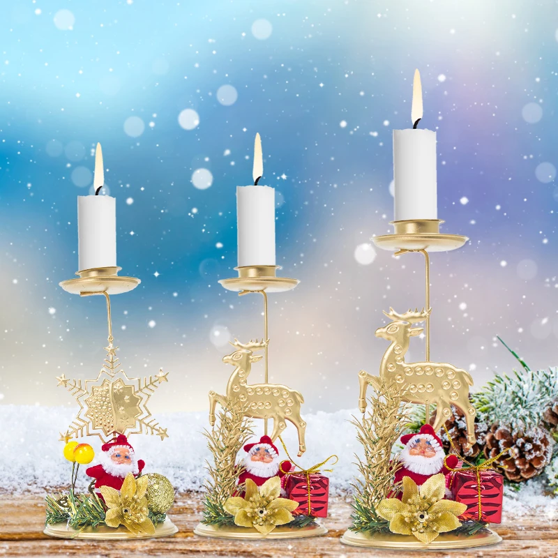 

Рождественские подсвечники, Рождественский подсвечник, подсвечники со звездой лося, настольное украшение, Новогодний праздник, домашний д...