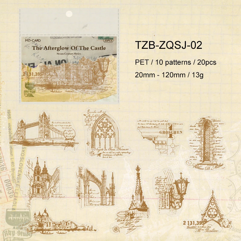 

Винтажная наклейка Steam Century для скрапбукинга