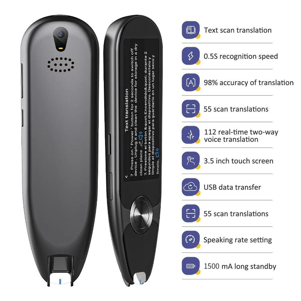 

Smart Voice Scan Translator Pen Multifunction Offline Translation Real Time Language Translator Business Travel Abroad