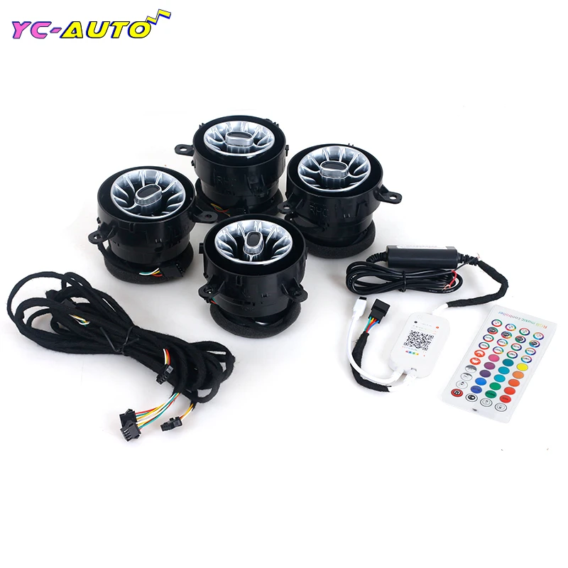 

For Jeep Wrangler JK 2011-2017 Wrangler JL 2018-2020 Car Interior Front AC Air Vent Dashboard Atmosphere Ambient Light Trim