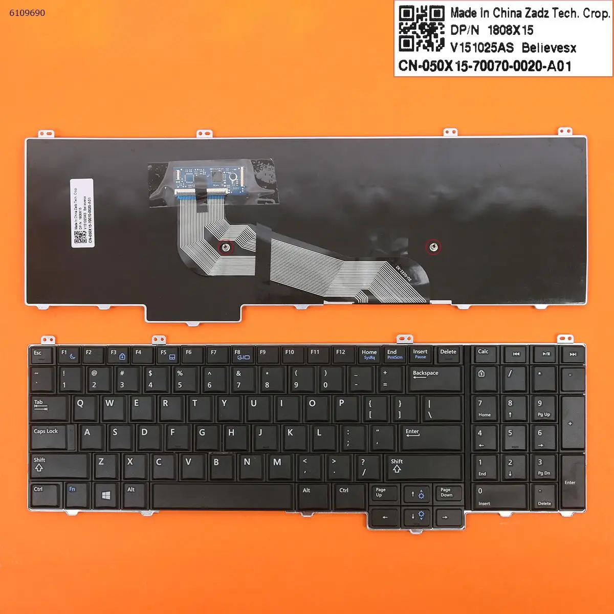 

Клавиатура для ноутбука DELL Latitude E5540 черная