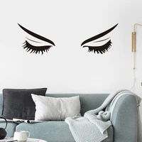 black beauty eyelashes creative home decoration wall sticker living room mirror wall stickers room decorate interior walls