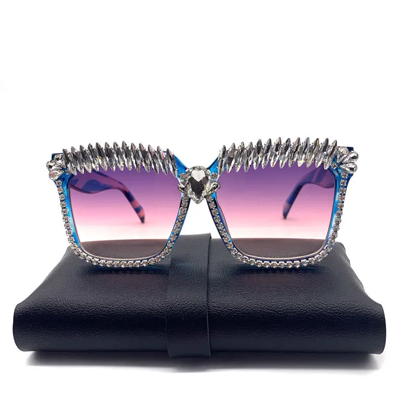 

MYALICE The New Cat Eye Rhinestone Decorate Sunglasses Brand Designer Women Out of The Ordinary Luxury Exquisite UV400