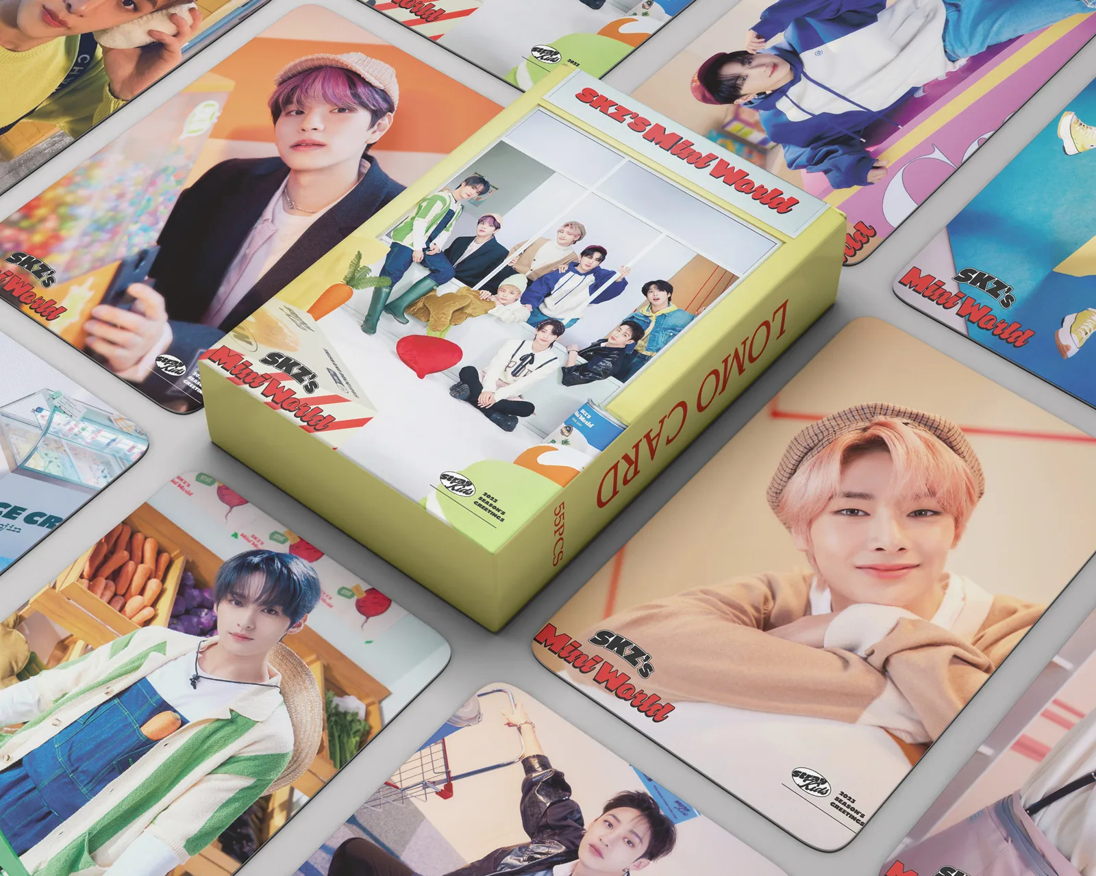 

55PCS Kpop Stray Kids Lomo Cards 2023 SEASON'S GREETINGS New Album Boys Photocards Straykids Photo Card Postcard for Fans