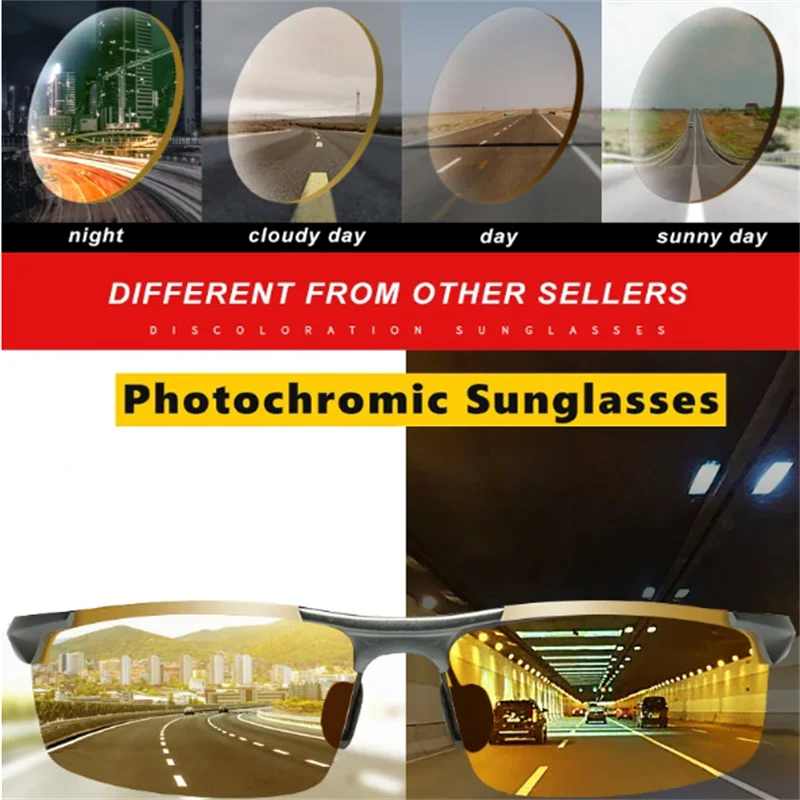 

Антибликовые Очки Для Вождения Дневного Ночного Видения, Поляризационные Солнцезащитные Очки, Фотохромные Очки Для Водителя