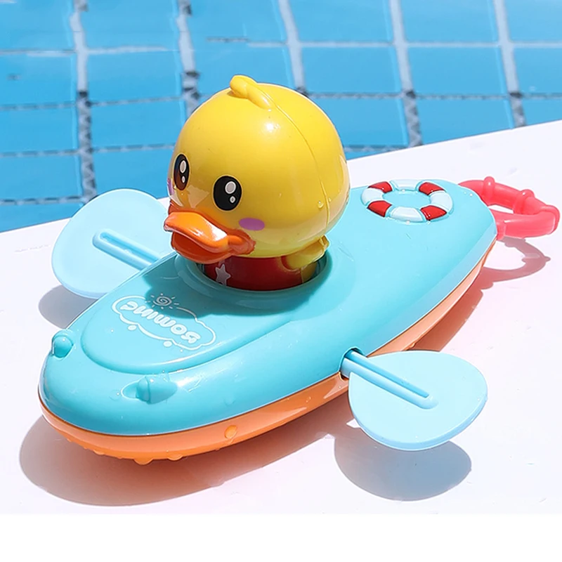 

Cute Cartoon Baby Bath Toys Animal Pull Duck Classic Baby Water Playing Toy Infant Early Education Bathroom Beach Gifts