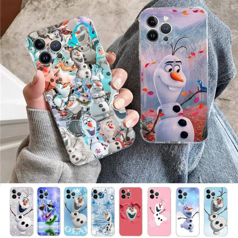

Disney frozen olaf Phone Case For iPhone 8 7 6 6S Plus X SE 2020 XR XS 14 11 12 13 Mini Pro Max Mobile Case