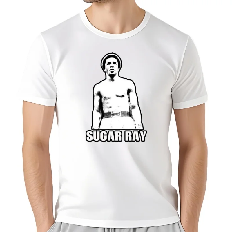 Фото Sugar ray légende combat de boxe Футболка Sport Fan nouveau №2