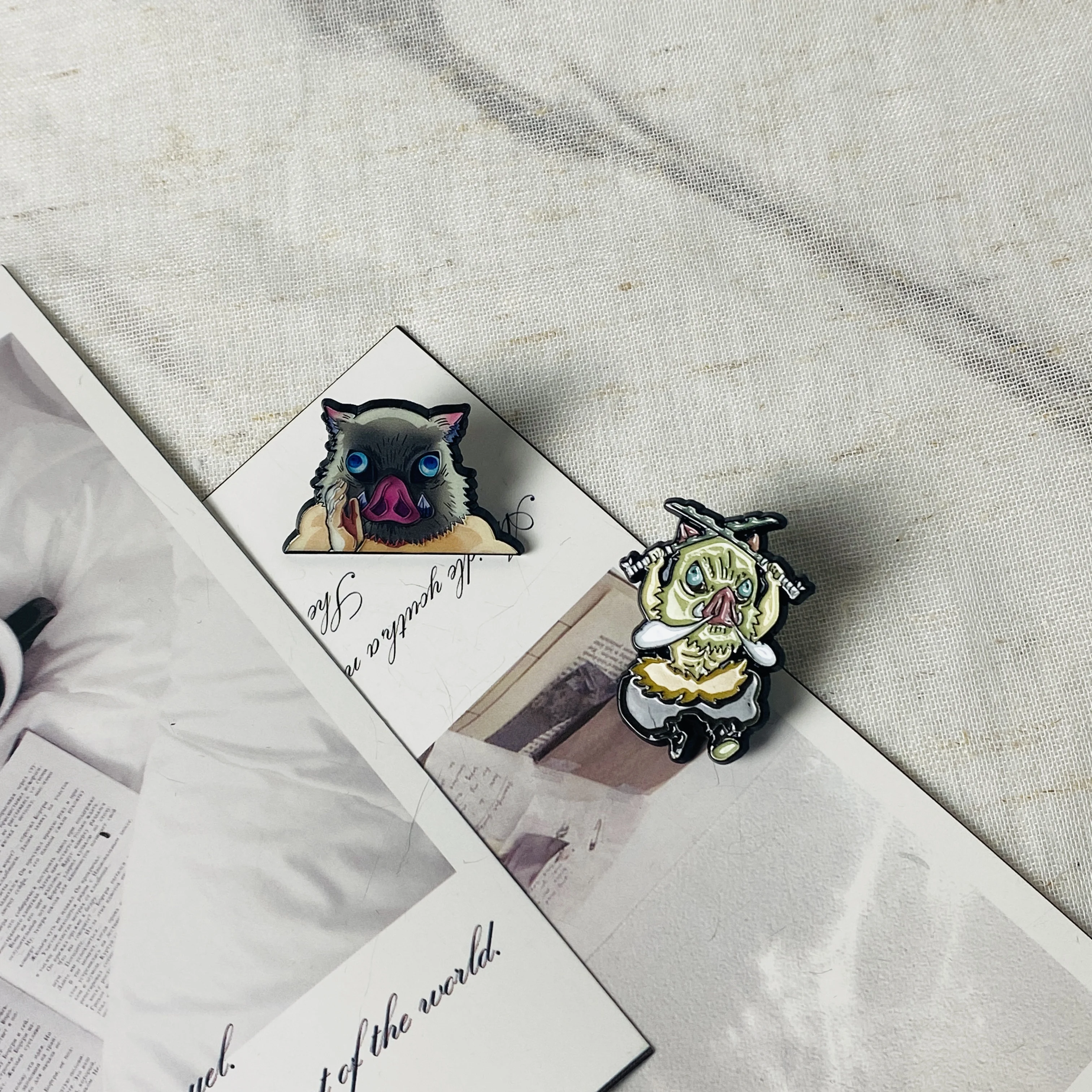 Эмалированные броши в стиле аниме Убийца демонов для лацканов значки на рюкзак