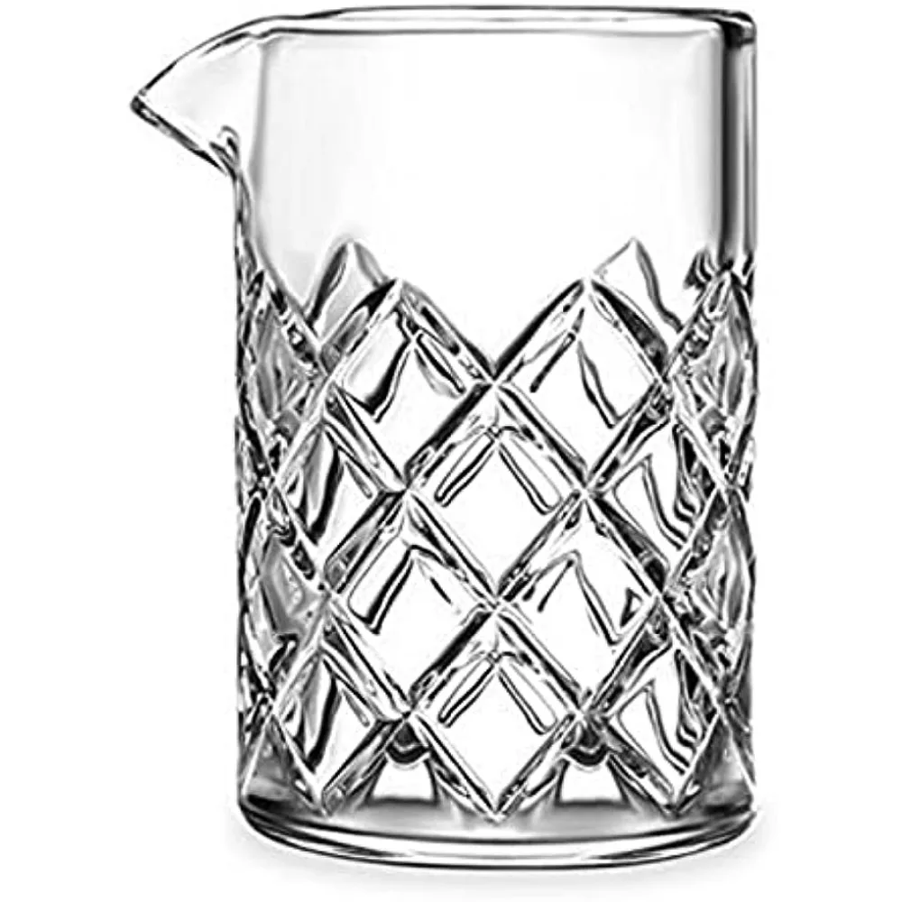 

Cocktail Mixing Glass - Bar Mixing Pitcher For Stirring Drinks - 1/4-inch Thick Walls - 17-ounce, 2 Drink Capacity