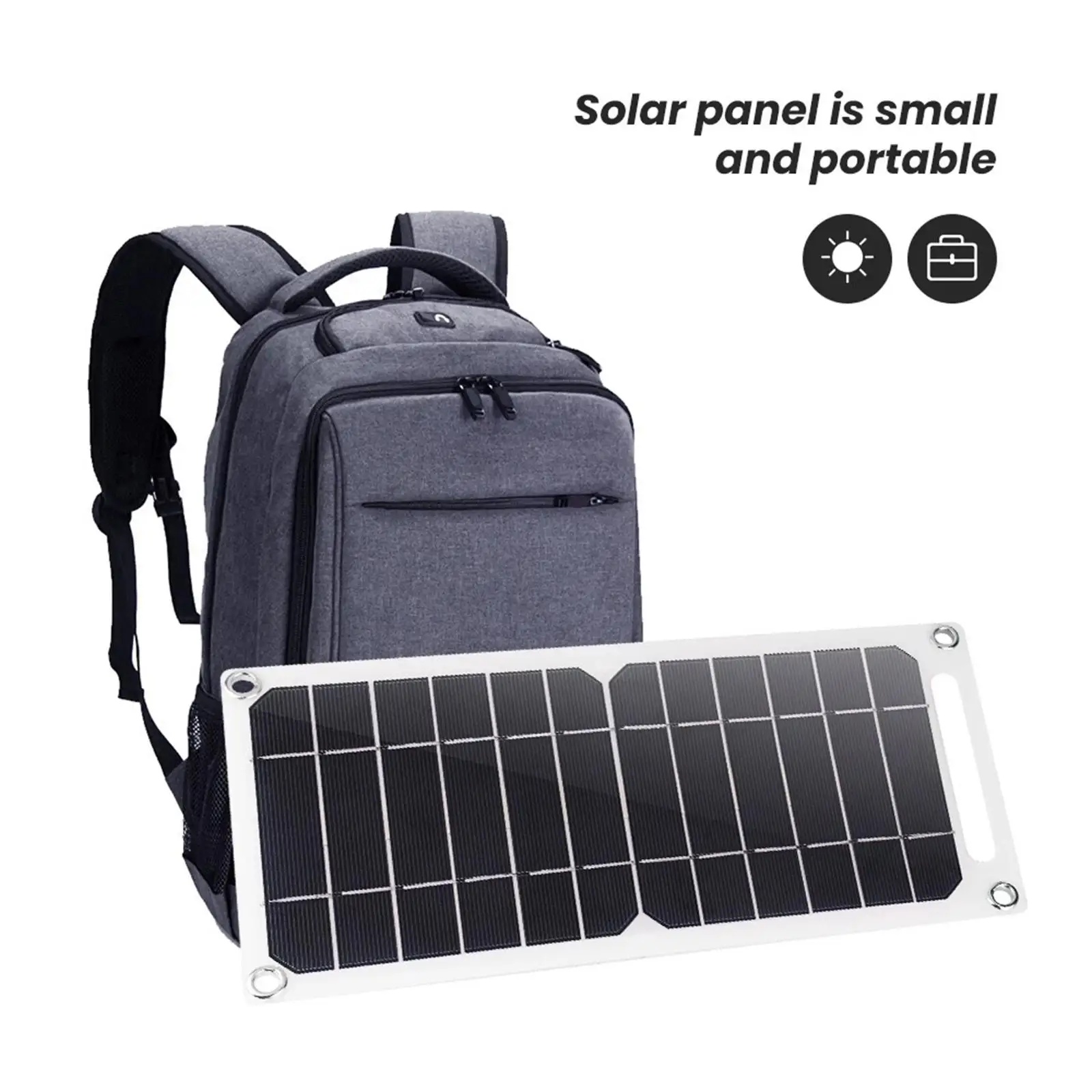 

Portable 5V 6W Solar Panel Kit Battery Charger USB Port Monocrystalline Trickle Charge for Cell Phone Home Outdoor Travel Boat