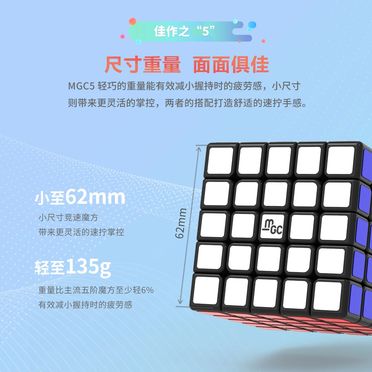 Новинка YJ MGC 5x5 черный скоростной куб без наклеек магнитные 5x5x5 Magico кубики пазл