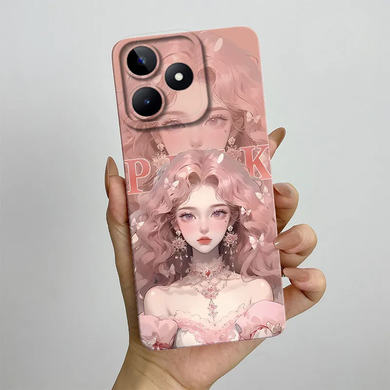 For realme c53/Narzo N53/C51/C51S/Note 50 Cute Cartoon Back Cover c 53/Narzo N 53/C 51/C 51S/Note50 phone shell case