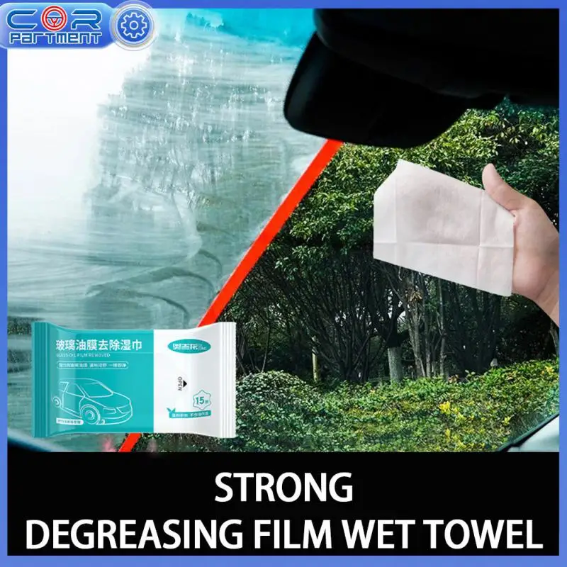 

Portable Car Glass Oil Film Removal Wipes Easy To Use Car Glass Cleaning Oil Film Cleaner /pack Effective Wide Compatibility