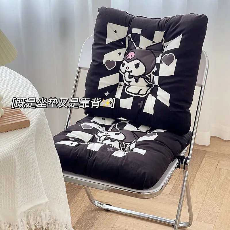 

Симпатичный мультяшный Sanrio Kuromi My Melody утолщенная плюшевая подушка с помпоном пурин для офиса студентов классное мягкое кресло диванная поду...