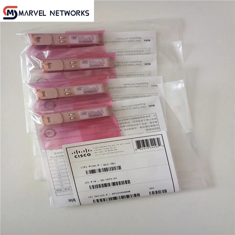 

100% NEW GLC-TE 30-1475-01 1000base-T SFP Transceiver Module for Category 5 Copper Wire Glc-Te for CISCO Network Module