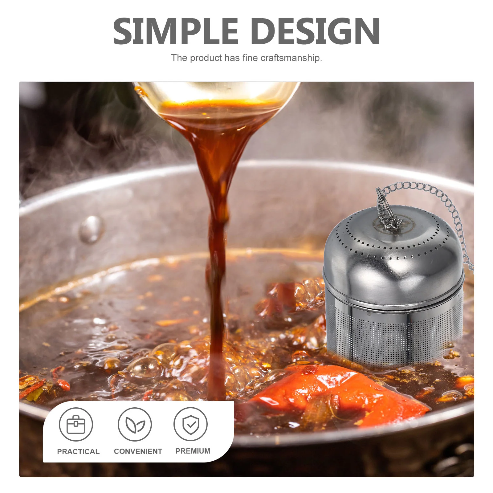 Клетка для тушения из нержавеющей стали сетчатые шарики имбиря и чая